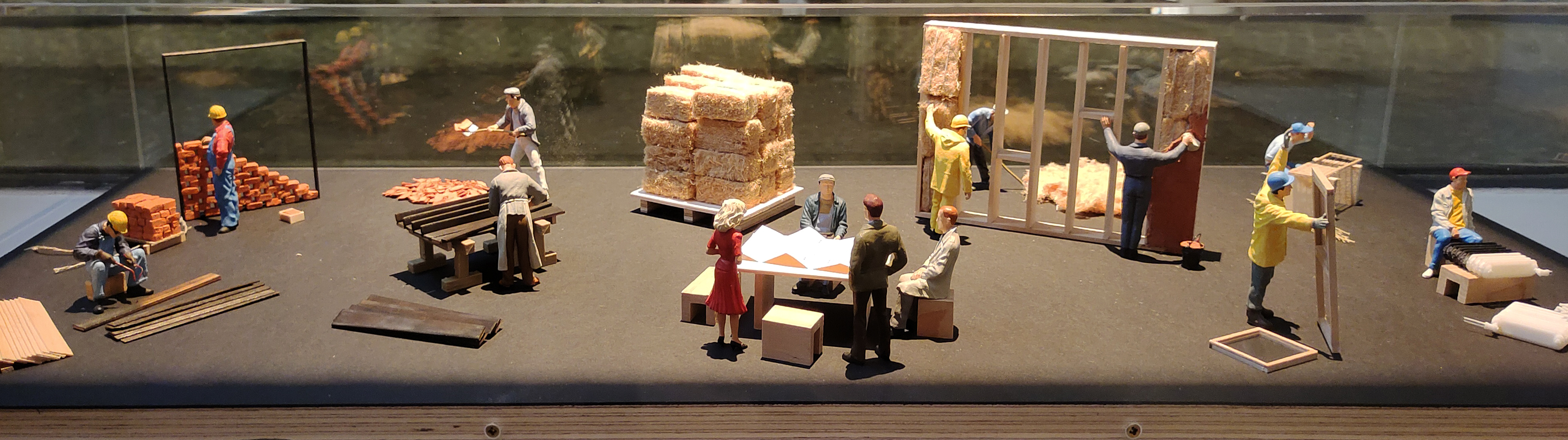 Maison des solidarités de Langon — Maquette d'étude d'architecture globale présentée à l'atelier